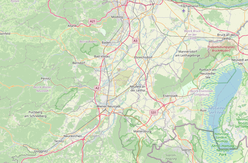 Übersichtskarte-Küchenstudio-Neunkirchen Übersichtskarte vom Einzugsgebiet Neunkirchen & Niederösterreich